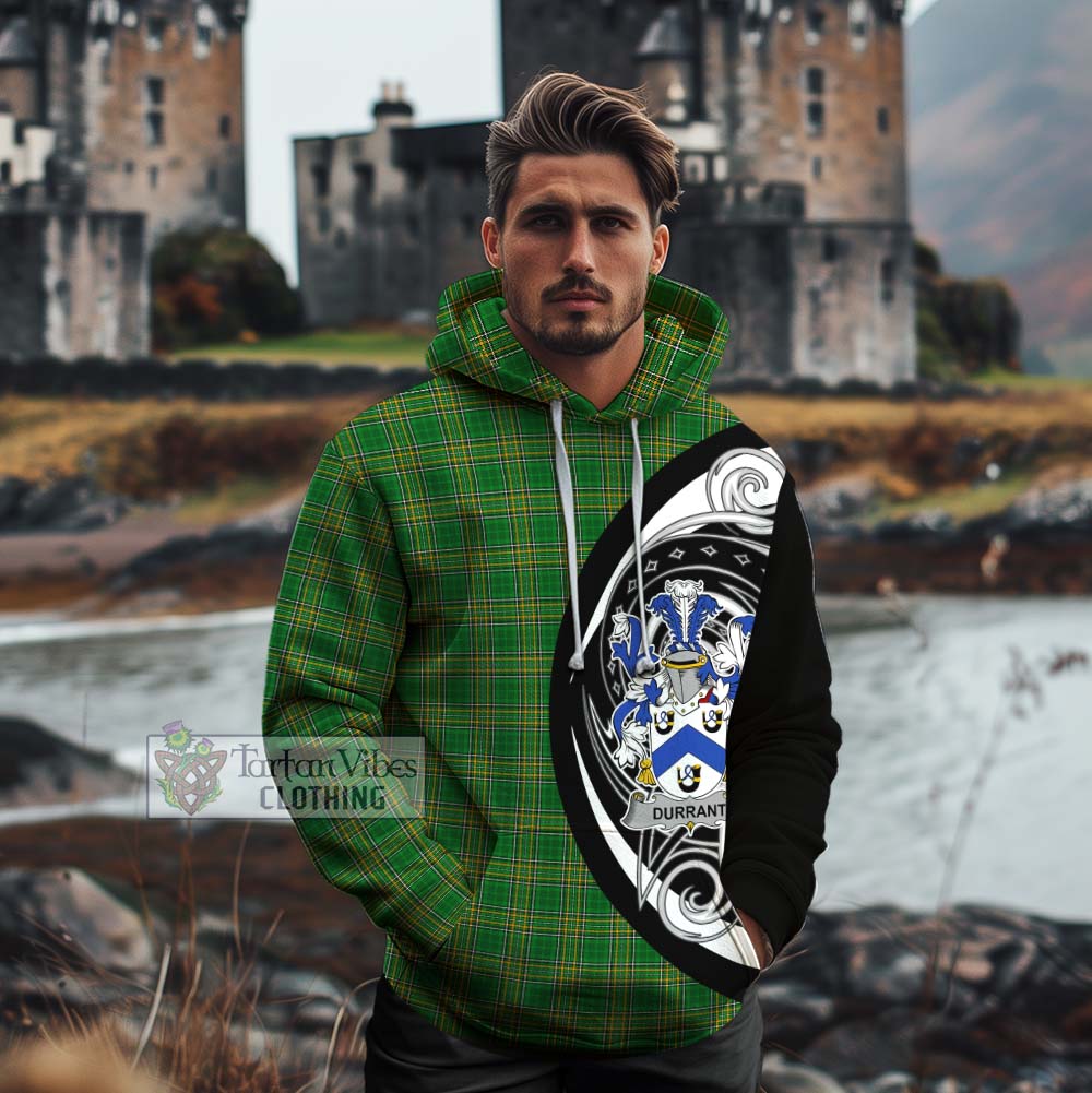 Tartan Vibes Clothing Durrant Irish Clan Cotton Hoodie Celtic Circle Style