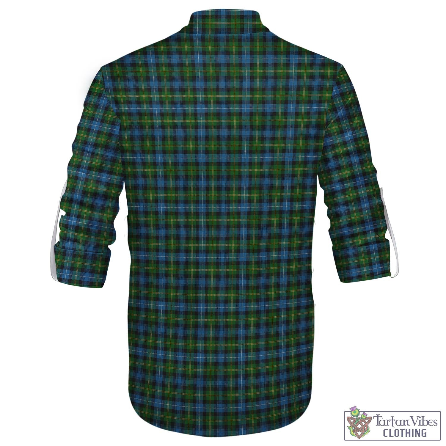 Tartan Vibes Clothing Dyce Tartan Men's Scottish Traditional Jacobite Ghillie Kilt Shirt