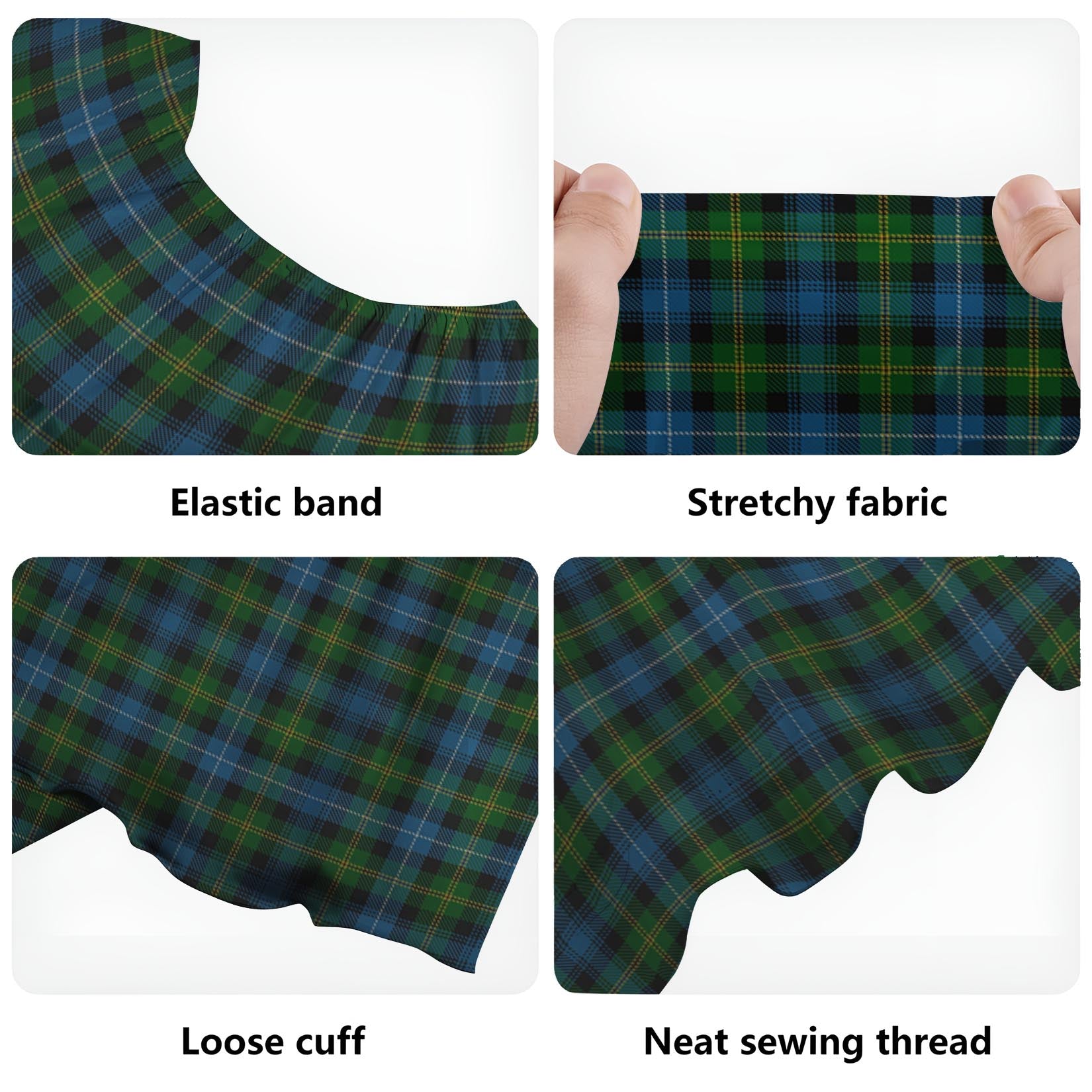 Dyce Tartan Off Shoulder Long Dress - Tartan Vibes Clothing
