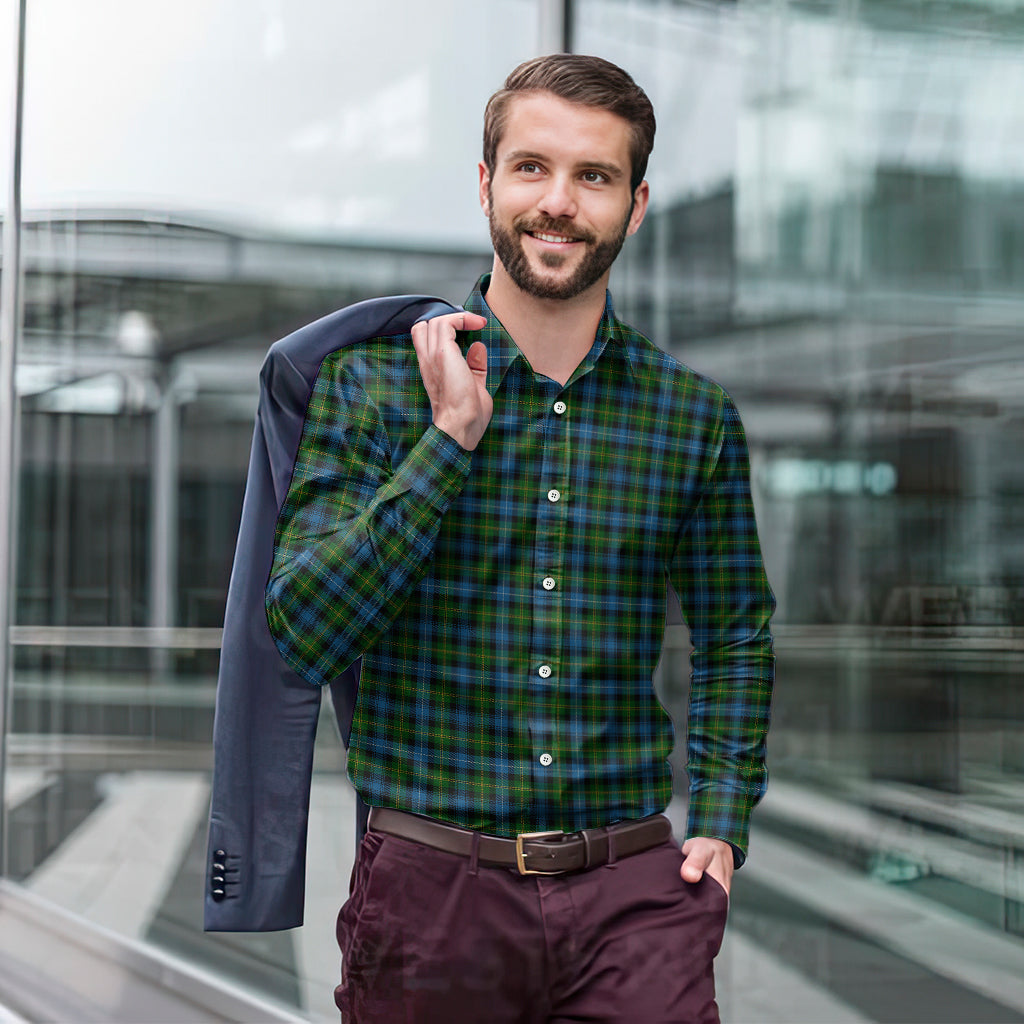 Dyce Tartan Long Sleeve Button Up Shirt - Tartan Vibes Clothing