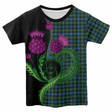 Dyce Tartan Kid T-shirt Traditional Scottish Thistle