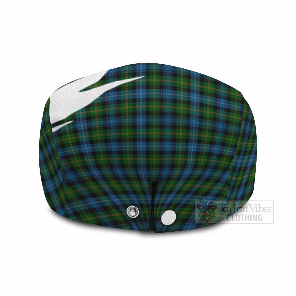 Dyce Tartan Loch Ness Monster Scottish Heritage Art Flat Cap, Jeff Cap