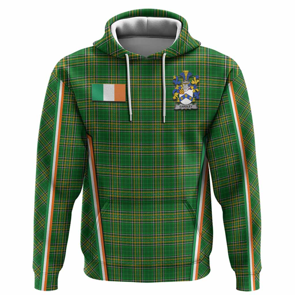 Eardley Irish Clan Coat of Arm Tartan Hoodie Flag Style
