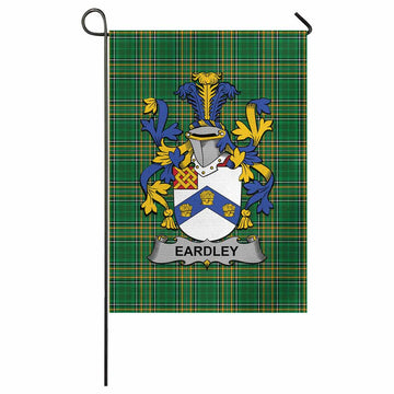 Eardley Irish Clan Tartan Garden Flag with Coat of Arms