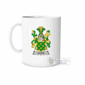 Tartan Vibes Clothing Eaton Irish Clan Coat of Arms Ceramic Mug