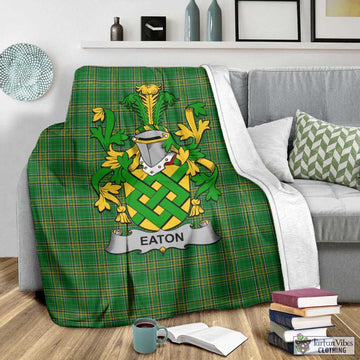 Eaton Irish Clan Tartan Blanket with Coat of Arms - Tartan Vibes Clothing
