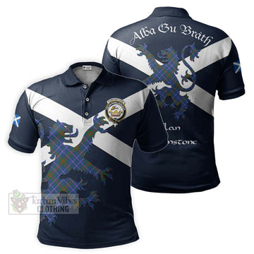 Edmonstone Tartan Lion Rampant Polo Shirt Proudly Display Your Heritage with Alba Gu Brath and Clan Name Kid - Tartan Vibes Clothing