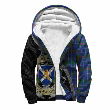 Edmonstone Tartan Family Crest Sherpa Hoodie Lion Rampant Royal Thistle Shield Celtic Inspired Unisex S - Tartan Vibes Clothing