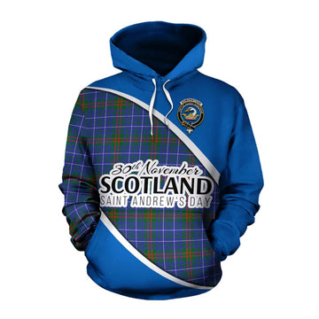 Edmonstone Family Crest Tartan Cotton Hoodie Celebrate Saint Andrew's Day in Style Pullover Hoodie XS - Tartan Vibes Clothing
