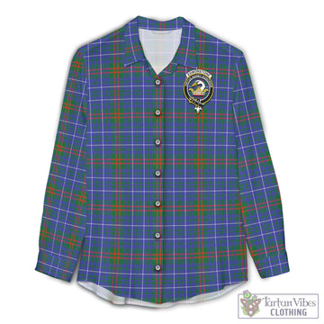 Edmonstone Tartan Women's Casual Shirt with Family Crest Female - Tartan Vibes Clothing