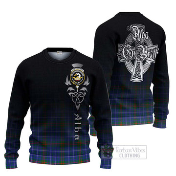 Edmonstone Tartan Ugly Sweater Featuring Alba Gu Brath Family Crest Celtic Inspired Unisex - Tartan Vibes Clothing