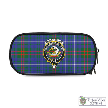 Edmonstone Tartan Pen and Pencil Case with Family Crest One Size 4.13*8.74 inch - Tartan Vibes Clothing