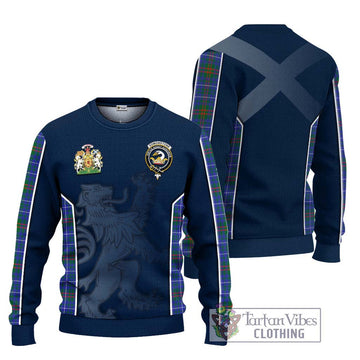 Edmonstone Tartan Ugly Sweater with Family Crest and Lion Rampant Vibes Sport Style Unisex - Tartan Vibes Clothing