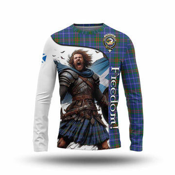 Edmonstone Crest Tartan Long Sleeve T-Shirt Inspired by the Freedom of Scottish Warrior Unisex - Tartan Vibes Clothing