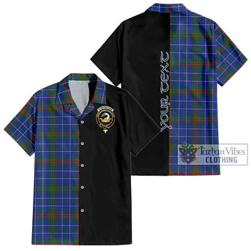 Edmonstone Tartan Hawaiian Shirt with Family Crest and Half Of Me Style Kid - Tartan Vibes Clothing