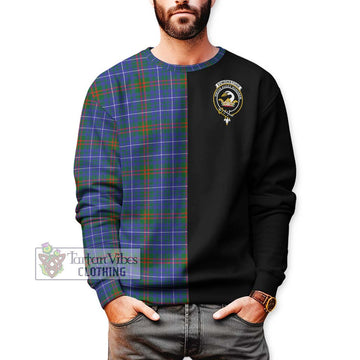 Edmonstone Tartan Sweatshirt with Family Crest and Half Of Me Style Unisex - Tartan Vibes Clothing