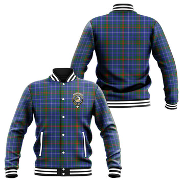 Edmonstone Tartan Baseball Jacket with Family Crest Unisex - Tartan Vibes Clothing