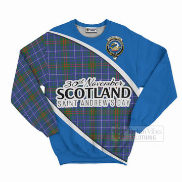 Edmonstone Family Crest Tartan Sweatshirt Celebrate Saint Andrew's Day in Style Unisex - Tartan Vibes Clothing