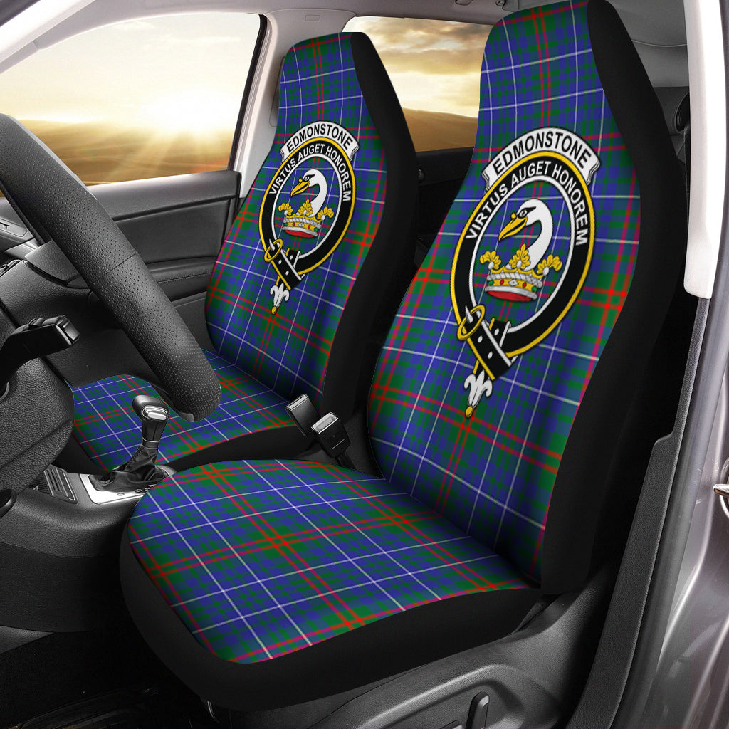 Edmonstone Tartan Car Seat Cover with Family Crest One Size - Tartan Vibes Clothing
