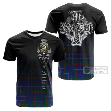 Edmonstone Tartan Cotton T-shirt Featuring Alba Gu Brath Family Crest Celtic Inspired Kid's Shirt - Tartan Vibes Clothing