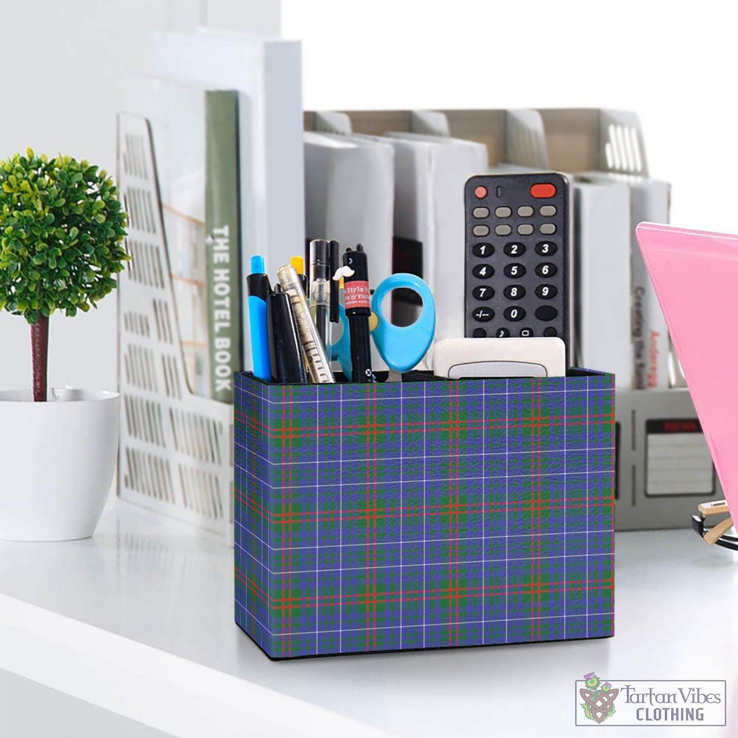 Edmonstone Tartan Pen Holder One Size 5.9"(L)*2.7"(W)*4.3"(H) - Tartan Vibes Clothing