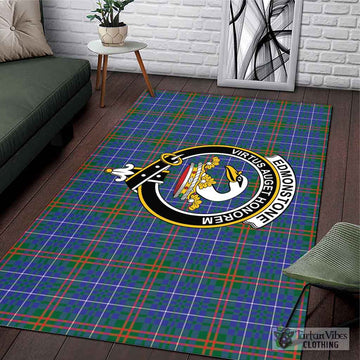 Edmonstone Tartan Area Rug with Family Crest L 59*86 inch (150x220 cm) - Tartan Vibes Clothing