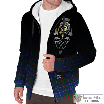 Edmonstone Tartan Sherpa Hoodie Featuring Alba Gu Brath Family Crest Celtic Inspired Unisex - Tartan Vibes Clothing
