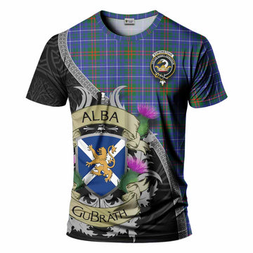 Edmonstone Tartan Family Crest T-Shirt Lion Rampant Royal Thistle Shield Celtic Inspired Kid's Shirt - Tartan Vibes Clothing