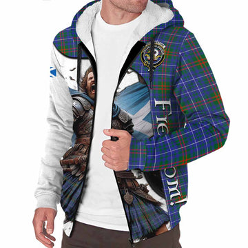 Edmonstone Crest Tartan Sherpa Hoodie Inspired by the Freedom of Scottish Warrior Unisex S - Tartan Vibes Clothing