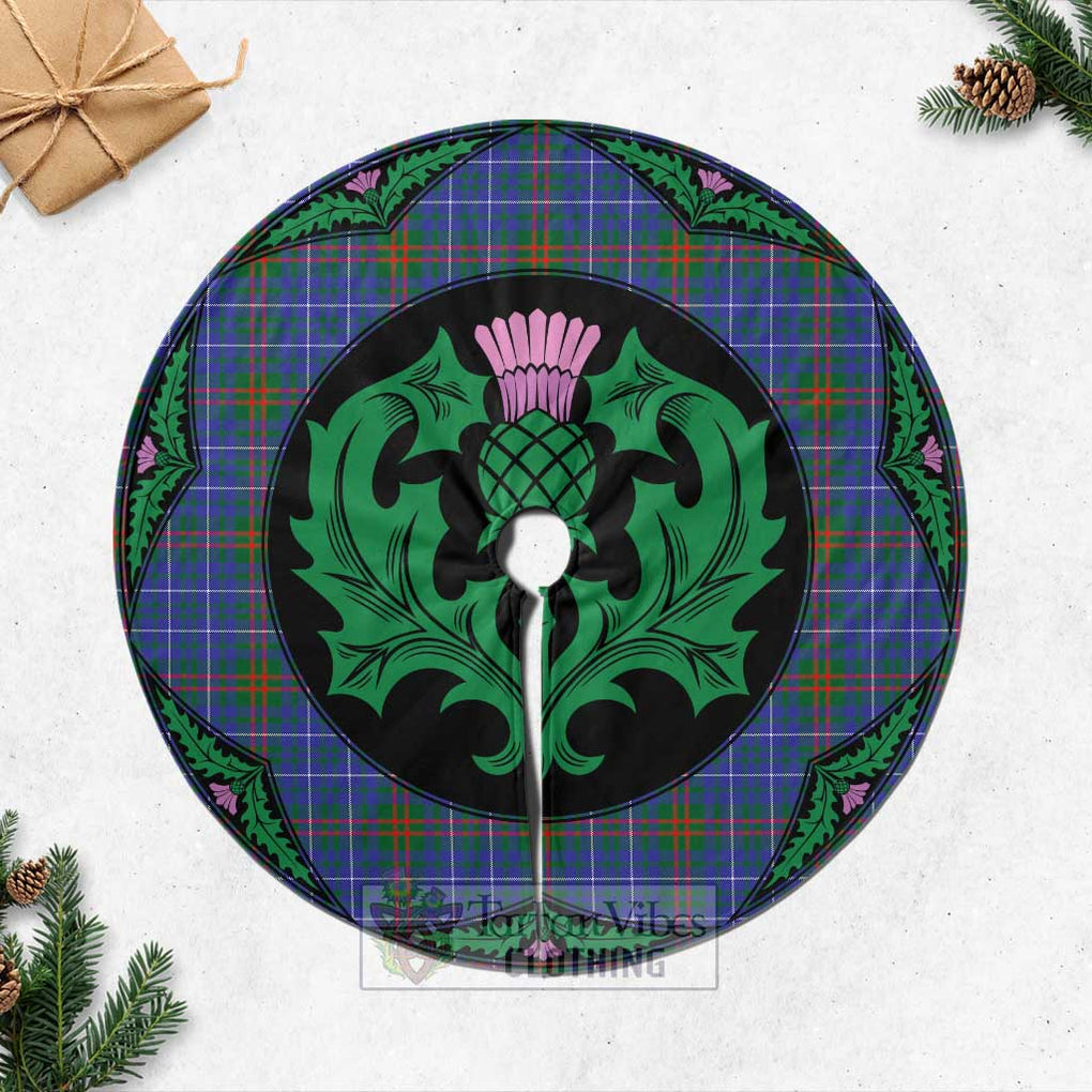 Edmonstone Tartan Christmas Tree Skirt Scottish Thistle Style Casual Tree Skirts - Tartan Vibes Clothing