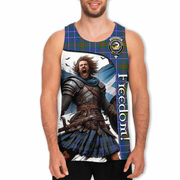 Edmonstone Crest Tartan Men's Tank Top Inspired by the Freedom of Scottish Warrior Men - Tartan Vibes Clothing