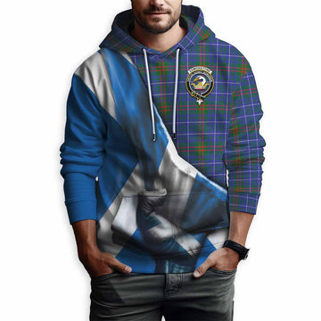 Edmonstone Tartan Hoodie with Family Crest Scotland Patriotic Style Pullover Hoodie - Tartan Vibes Clothing