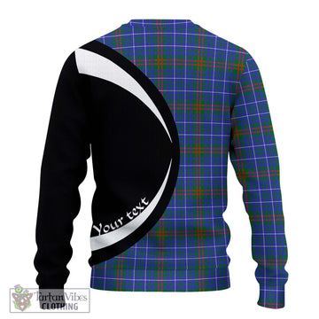 Edmonstone Tartan Ugly Sweater with Family Crest Circle Style - Tartan Vibes Clothing