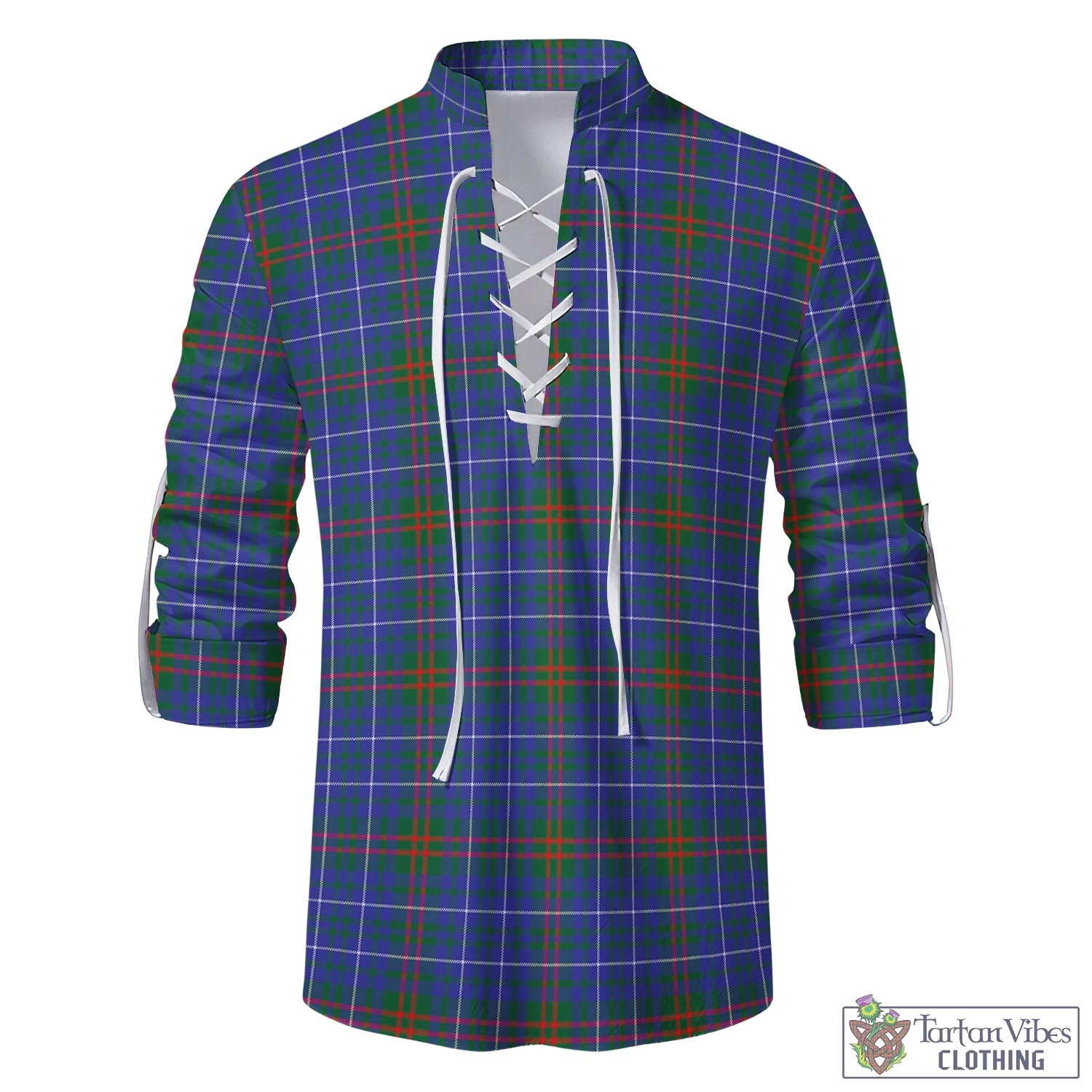 Edmonstone Tartan Men's Scottish Traditional Jacobite Ghillie Kilt Shirt - Tartan Vibes Clothing