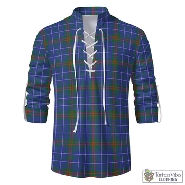 Edmonstone Tartan Men's Scottish Traditional Jacobite Ghillie Kilt Shirt - Tartan Vibes Clothing