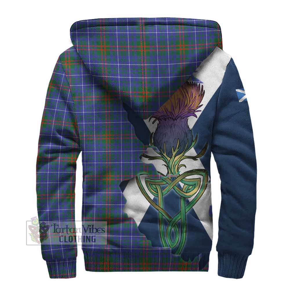 Edmonstone Tartan Family Crest Sherpa Hoodie Scottish Thistle Celtic Inspired - Tartan Vibes Clothing