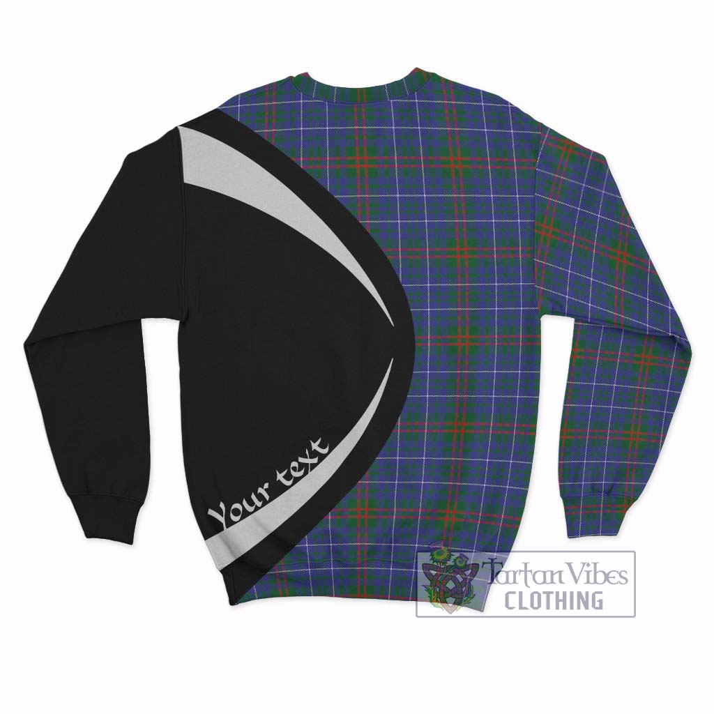 Edmonstone Tartan Sweatshirt with Family Crest Circle Style - Tartan Vibes Clothing