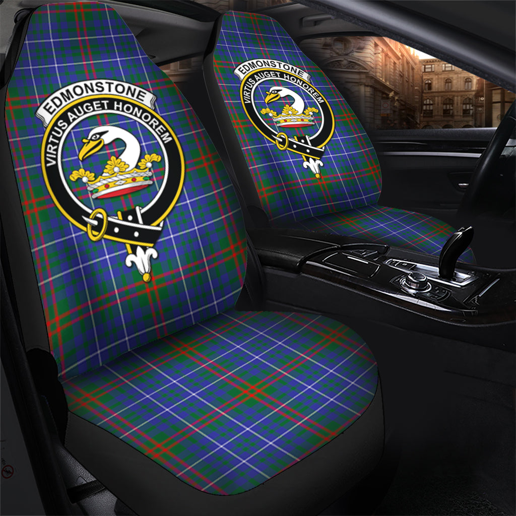 Edmonstone Tartan Car Seat Cover with Family Crest - Tartan Vibes Clothing