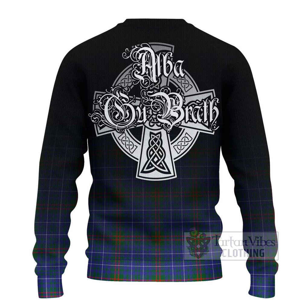 Edmonstone Tartan Ugly Sweater Featuring Alba Gu Brath Family Crest Celtic Inspired - Tartan Vibes Clothing