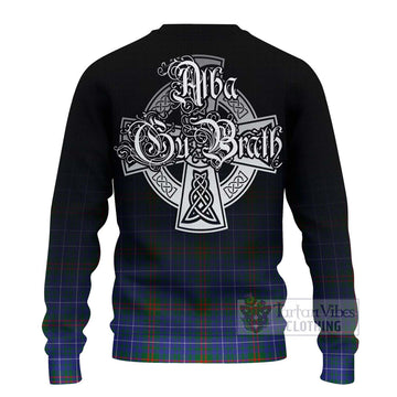 Edmonstone Tartan Ugly Sweater Featuring Alba Gu Brath Family Crest Celtic Inspired - Tartan Vibes Clothing