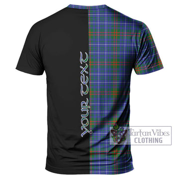 Edmonstone Tartan T-Shirt with Family Crest and Half Of Me Style - Tartan Vibes Clothing