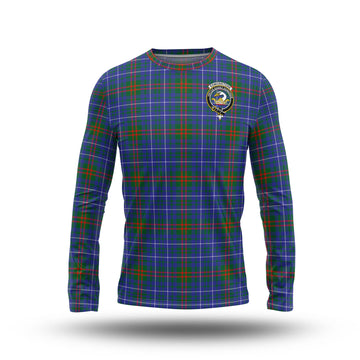 Edmonstone Tartan Long Sleeve T-Shirt with Family Crest - Tartan Vibes Clothing