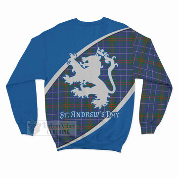 Edmonstone Family Crest Tartan Sweatshirt Celebrate Saint Andrew's Day in Style - Tartan Vibes Clothing