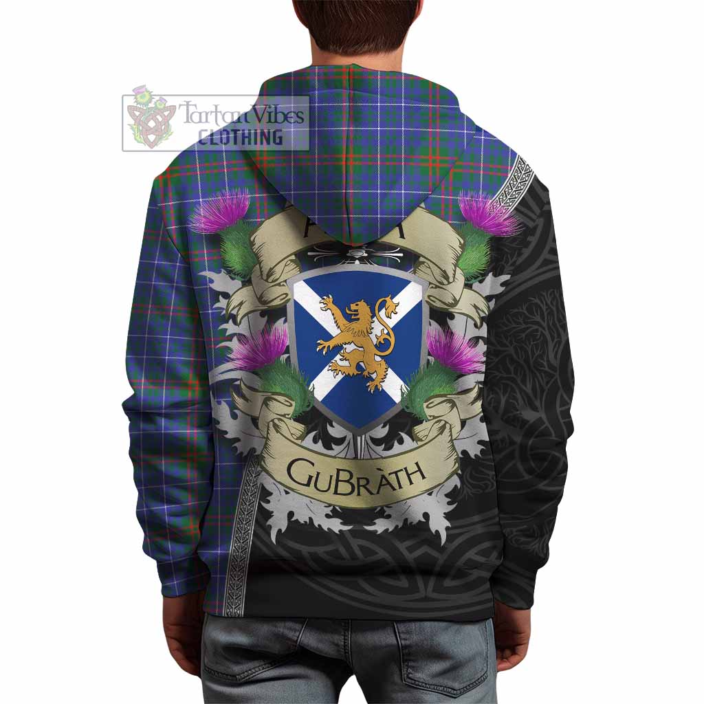 Edmonstone Tartan Family Crest Hoodie Lion Rampant Royal Thistle Shield Celtic Inspired - Tartan Vibes Clothing