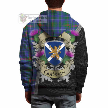 Edmonstone Tartan Family Crest Hoodie Lion Rampant Royal Thistle Shield Celtic Inspired - Tartan Vibes Clothing