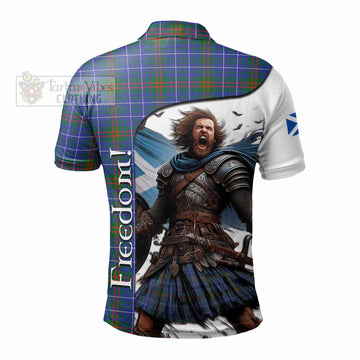 Edmonstone Crest Tartan Polo Shirt Inspired by the Freedom of Scottish Warrior - Tartan Vibes Clothing
