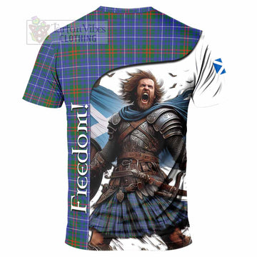 Edmonstone Crest Tartan T-Shirt Inspired by the Freedom of Scottish Warrior - Tartan Vibes Clothing