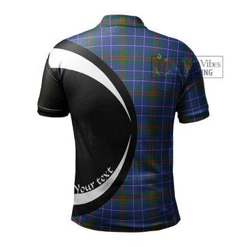 Edmonstone Tartan Men's Polo Shirt with Family Crest Circle Style - Tartan Vibes Clothing