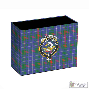 Edmonstone Tartan Pen Holder with Family Crest - Tartan Vibes Clothing