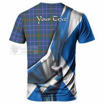 Edmonstone Tartan T-Shirt with Family Crest Scotland Patriotic Style - Tartan Vibes Clothing